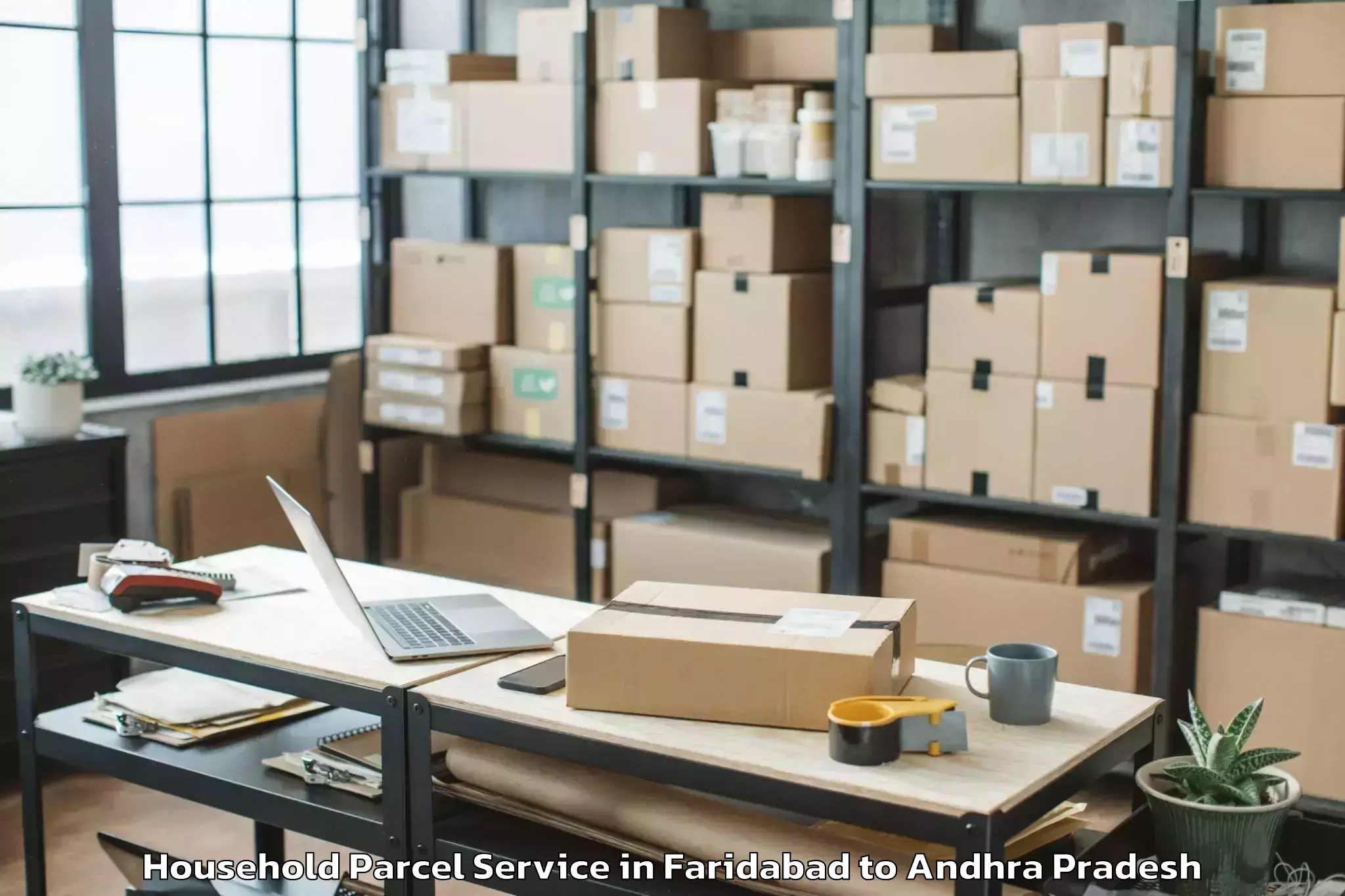 Reliable Faridabad to Tenali Household Parcel